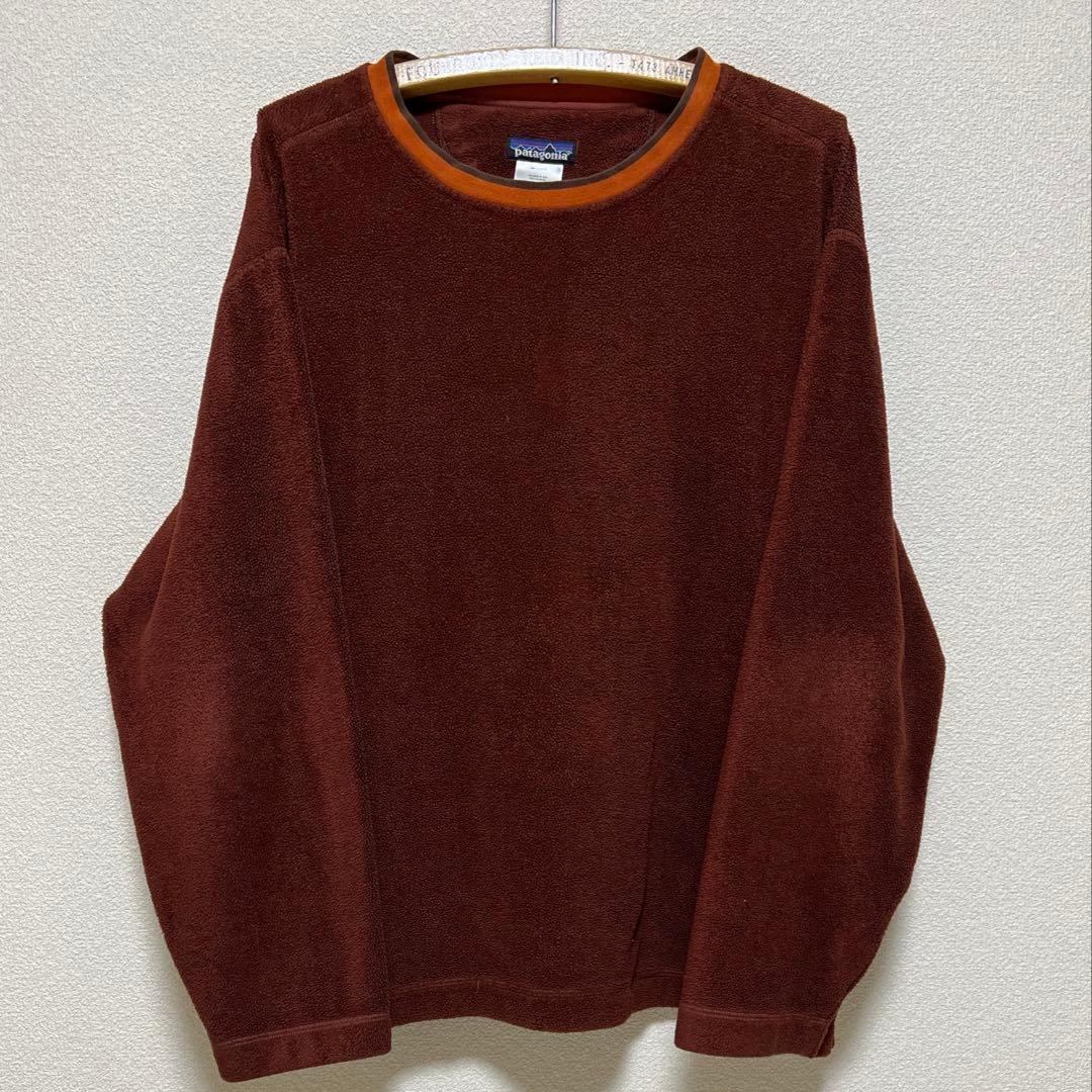 茶色 パタゴニア リズム プラッシュ シンチラ スウェット M フリース