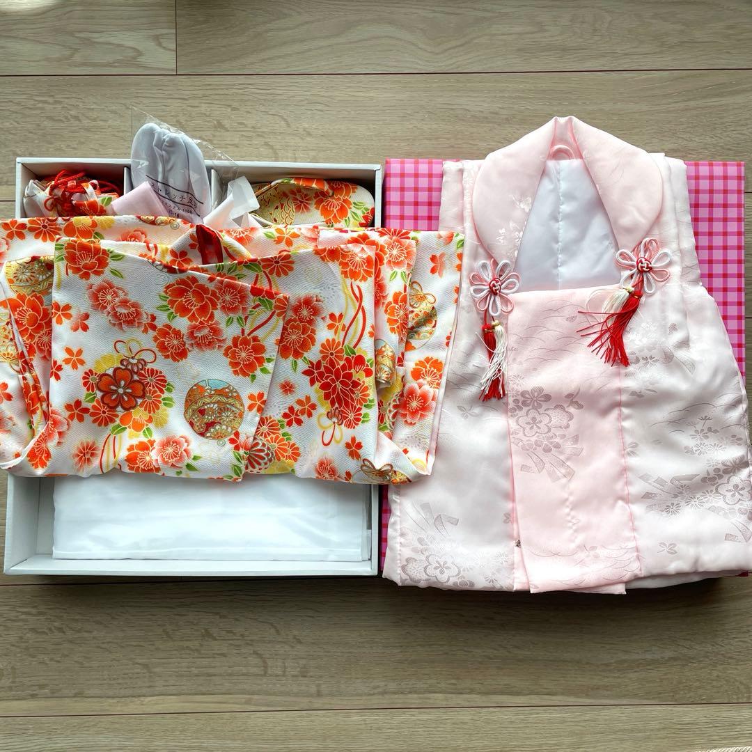 七五三 3歳 女の子 被布着物セット