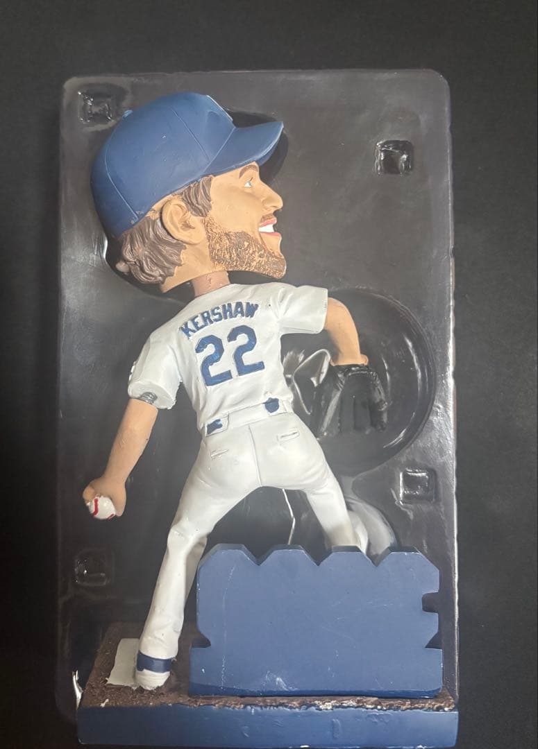 【値下げ】カーショウ　3000奪三振達成記念ボブルヘッド　ジャース