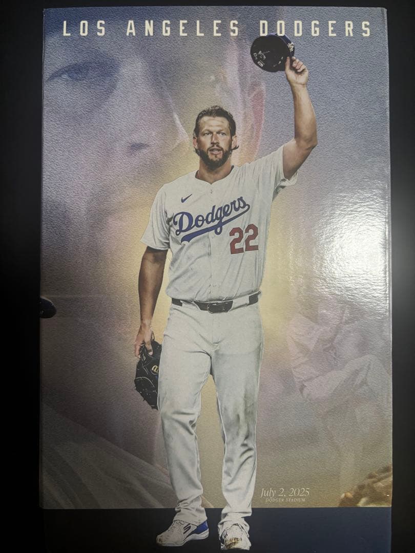 【値下げ】カーショウ　3000奪三振達成記念ボブルヘッド　ジャース