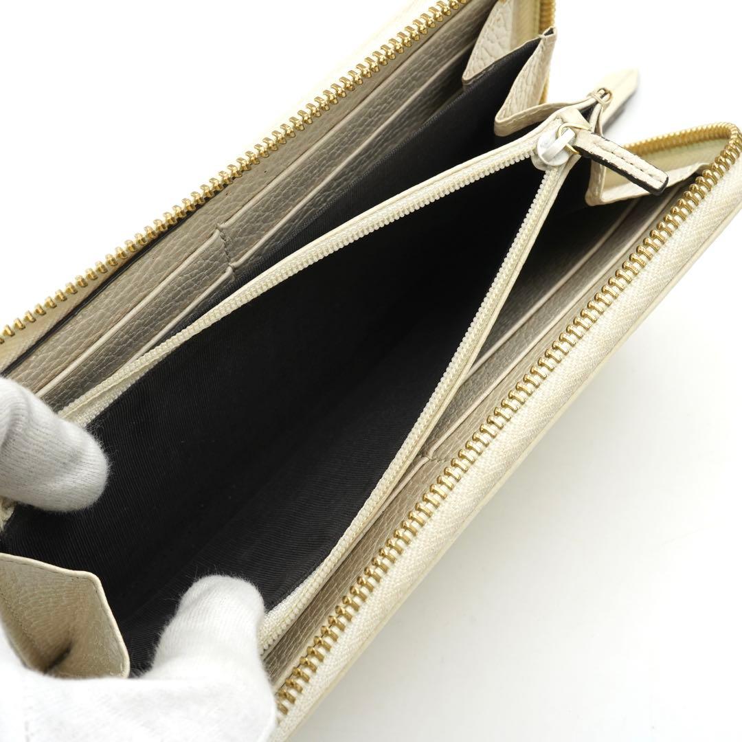 ✨未使用に近い✨　GUCCI長財布　マーモント　エンボスロゴ　ラウンドファスナー