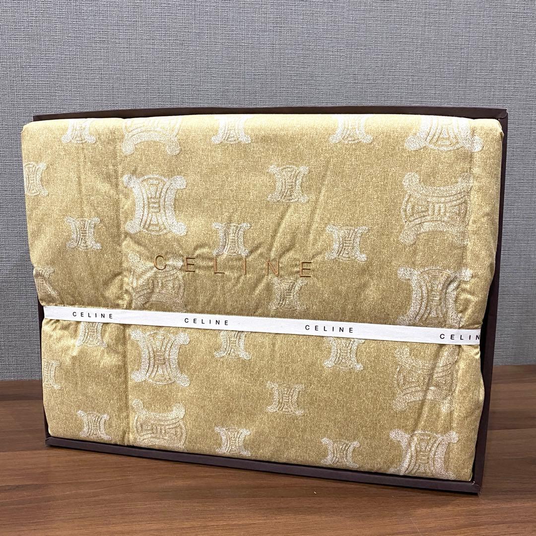 【新品未使用】【CELINE】セリーヌ　羽毛肌掛けふとん 日本製 ウォッシャブル