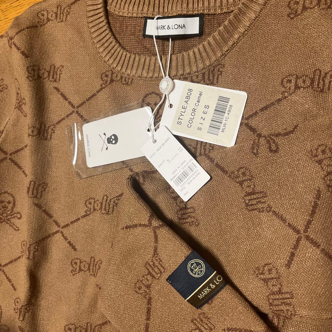 新品タグ付けMARK & LONA ブラウン セーター S