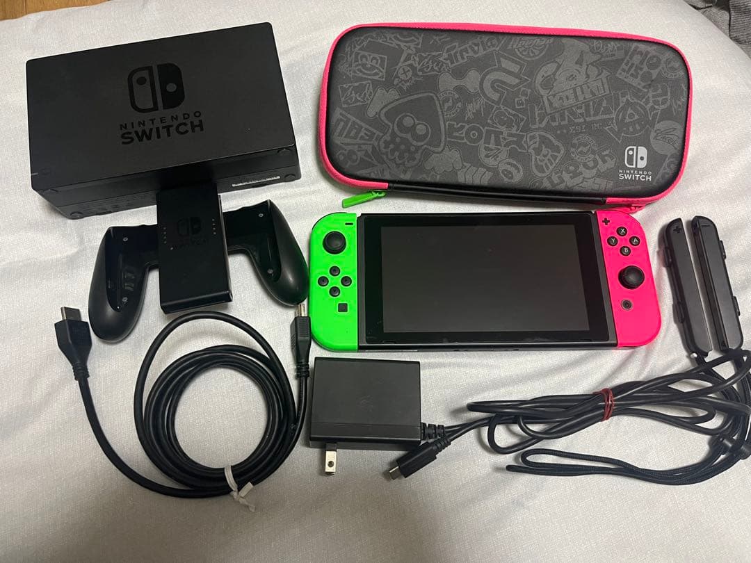 Nintendo Switch 本体　スプラトゥーン2モデル　グリーン/ピンク