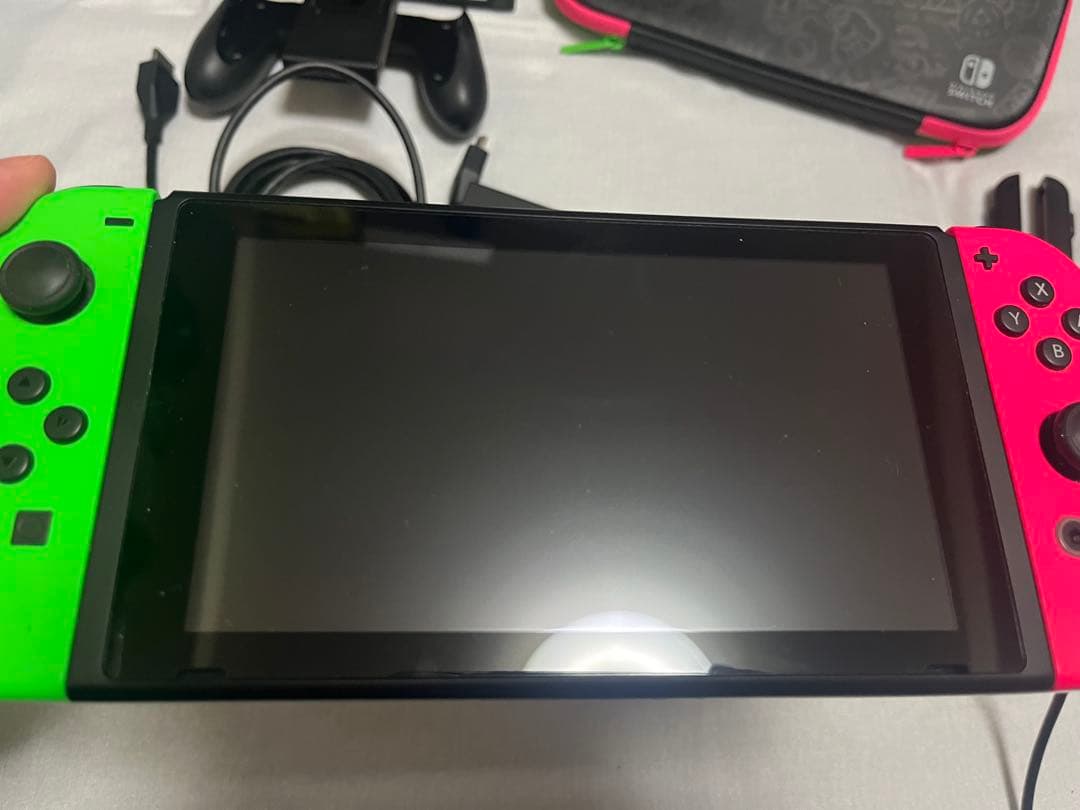 Nintendo Switch 本体　スプラトゥーン2モデル　グリーン/ピンク