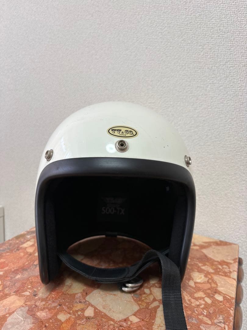TT&CO 500-TX アイボリー ジェットヘルメット
