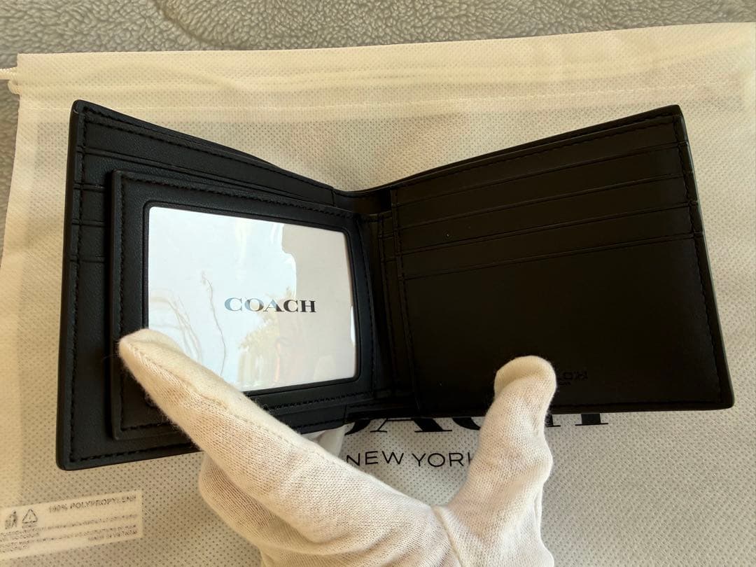 COACH セーリングボート柄 二つ折り財布新品未使用