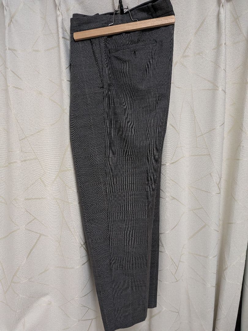 stein WIDE TAPERED TROUSERS グレンチェック