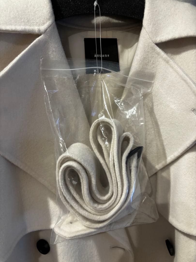 リバーウールミドルトレンチコート　anuans