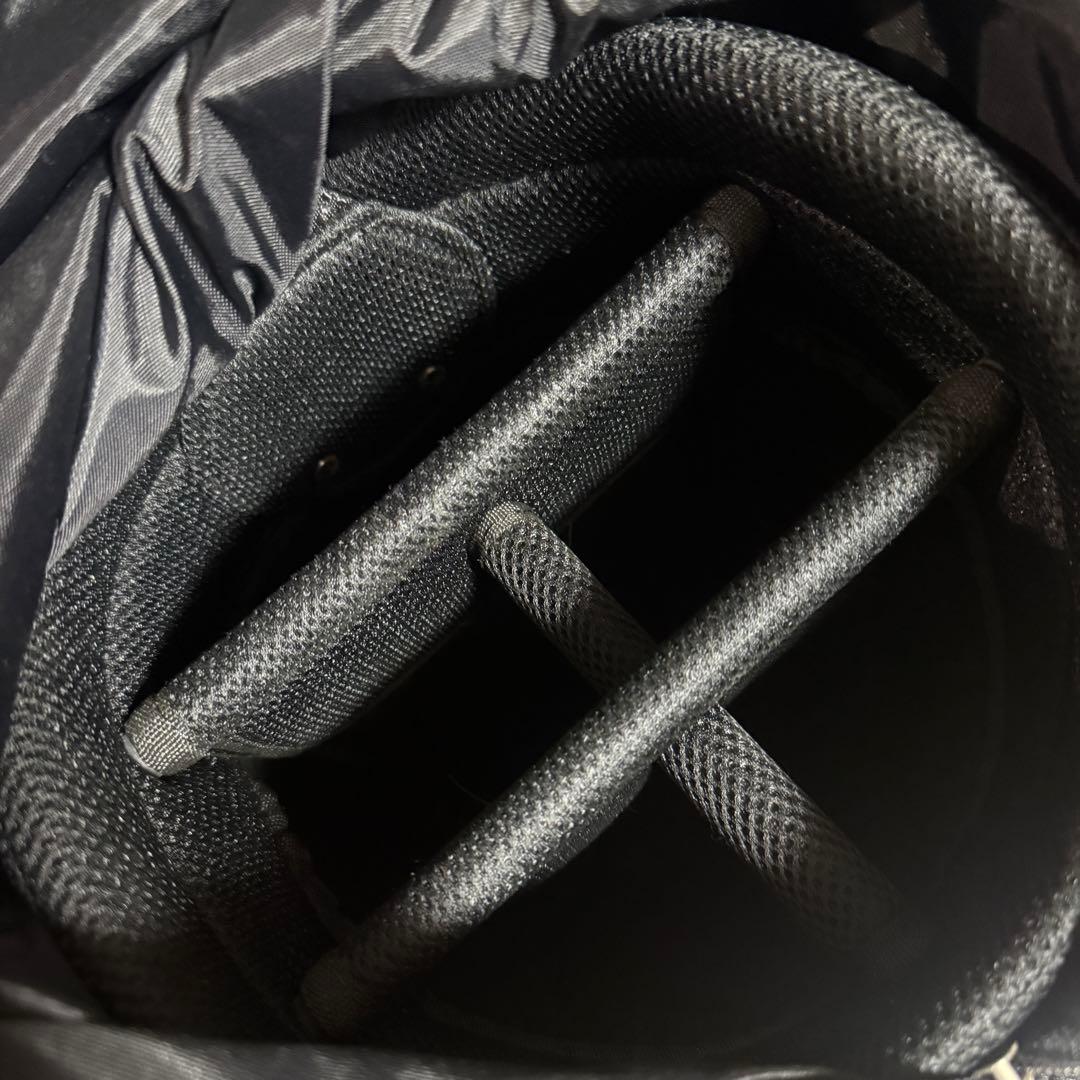 adidas キャディバッグ ゴルフバッグ 黒/赤