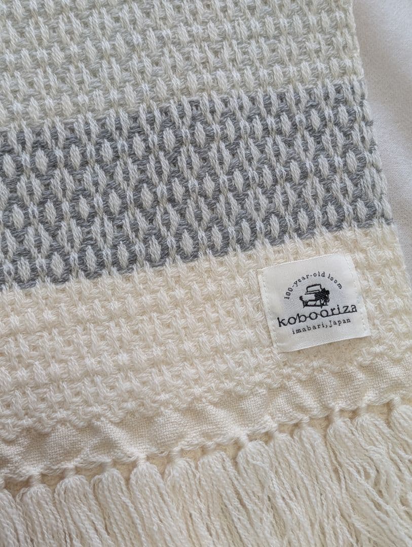 新品　KAWARIウールマフラーグラスパターン 中川政七商店　工房織座