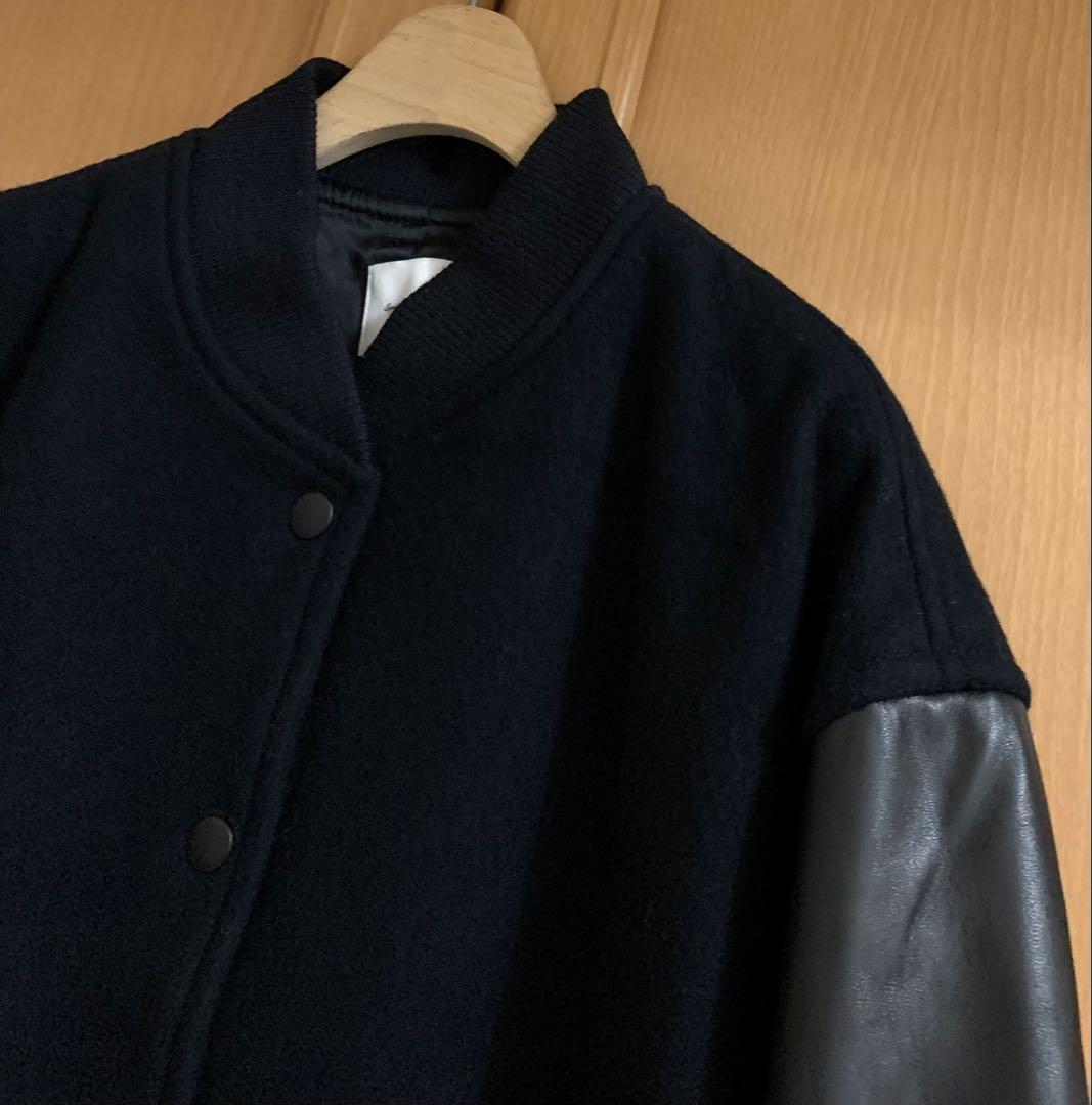 スピックアンドスパン　スタジアムジャンパーサイズ36 S ブラック