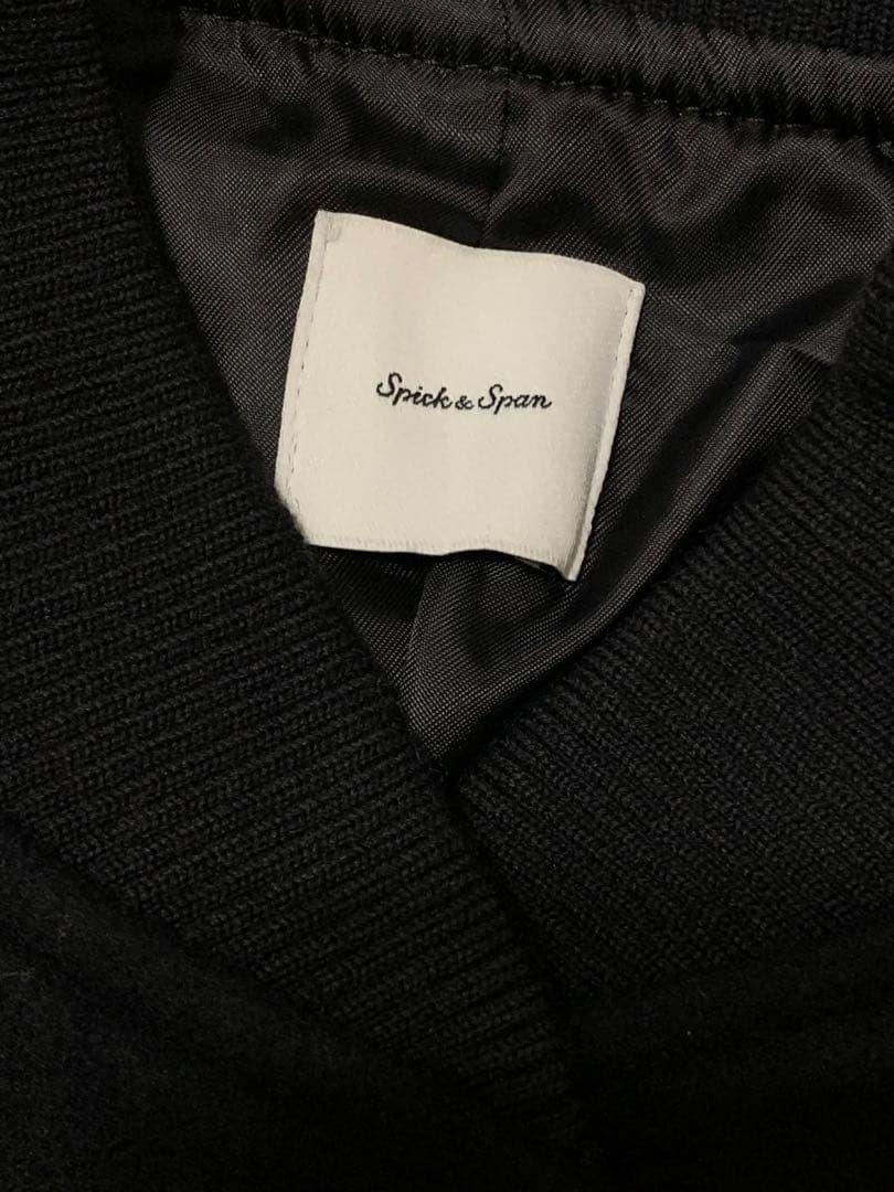 スピックアンドスパン　スタジアムジャンパーサイズ36 S ブラック