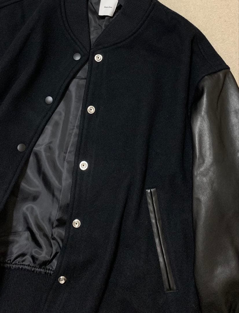 スピックアンドスパン　スタジアムジャンパーサイズ36 S ブラック