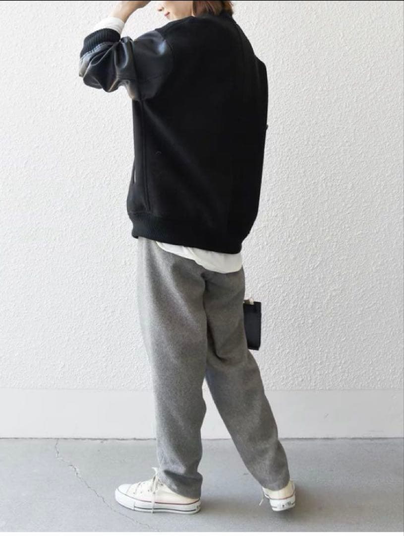 スピックアンドスパン　スタジアムジャンパーサイズ36 S ブラック