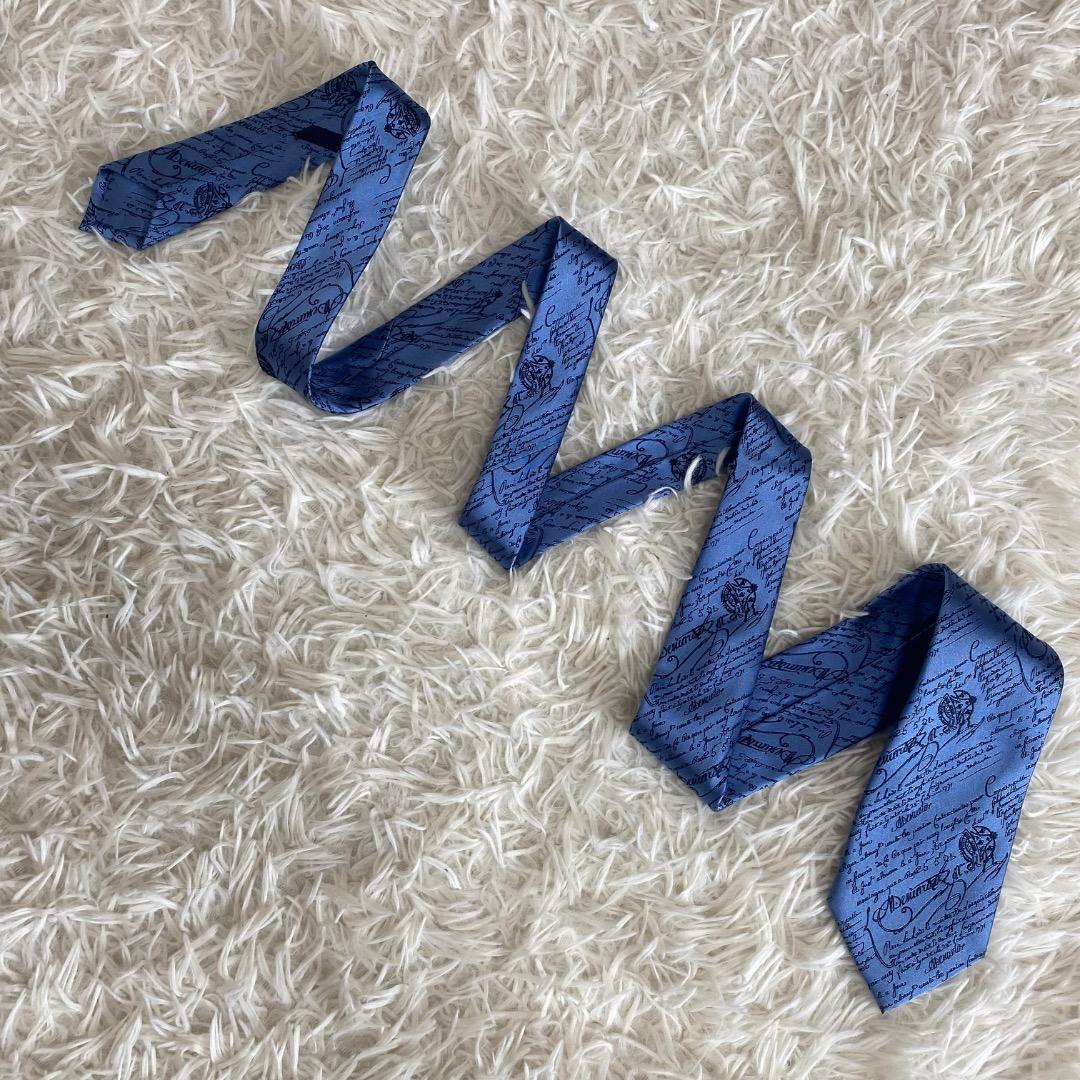 【未使用に近い】ベルルッティ　カリグラフィ　スクリットタイ　ブルーシエル