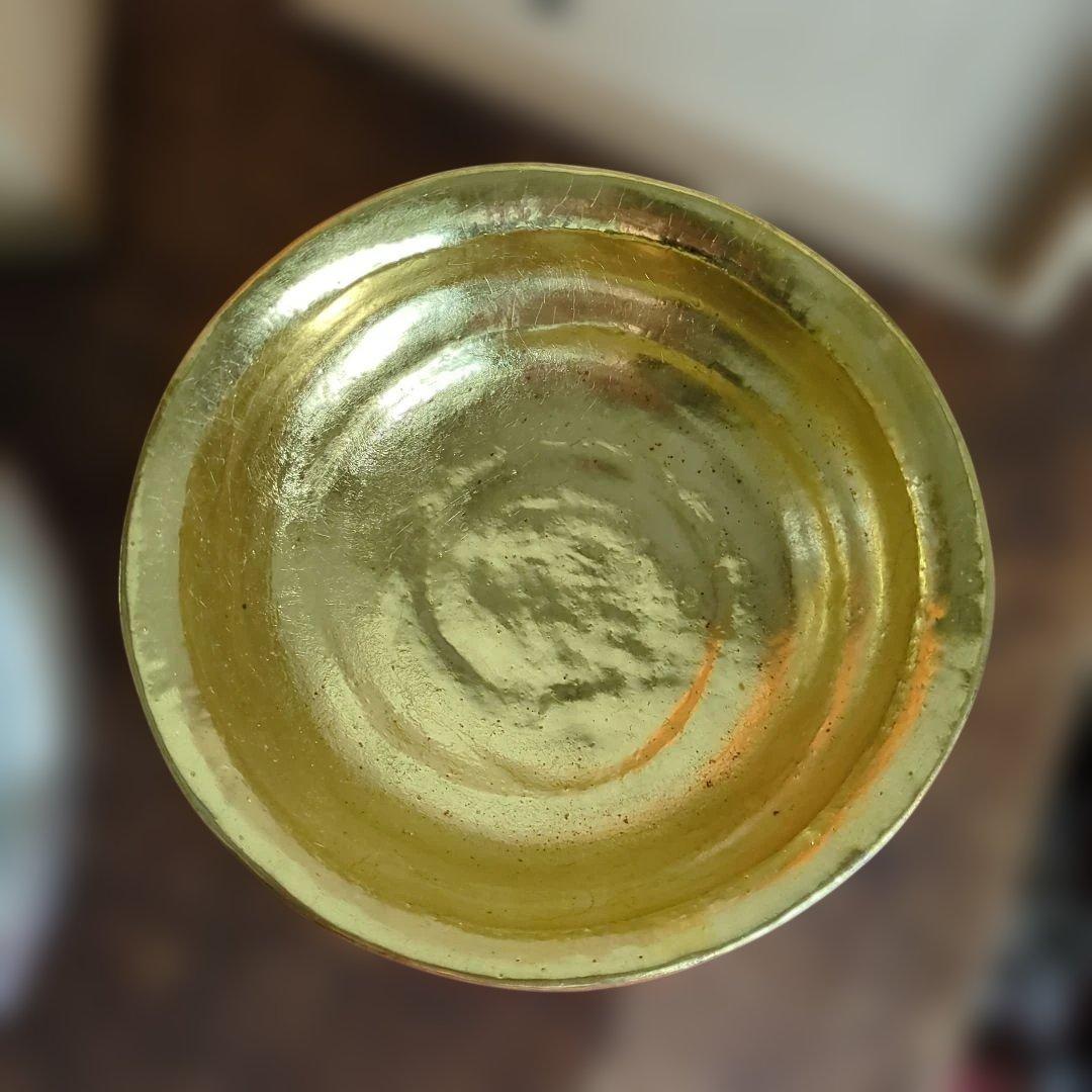 嶋台茶碗 金銀 茶道具 茶碗 セット 銀色 赤色 陶器 慶楽 木箱 在銘