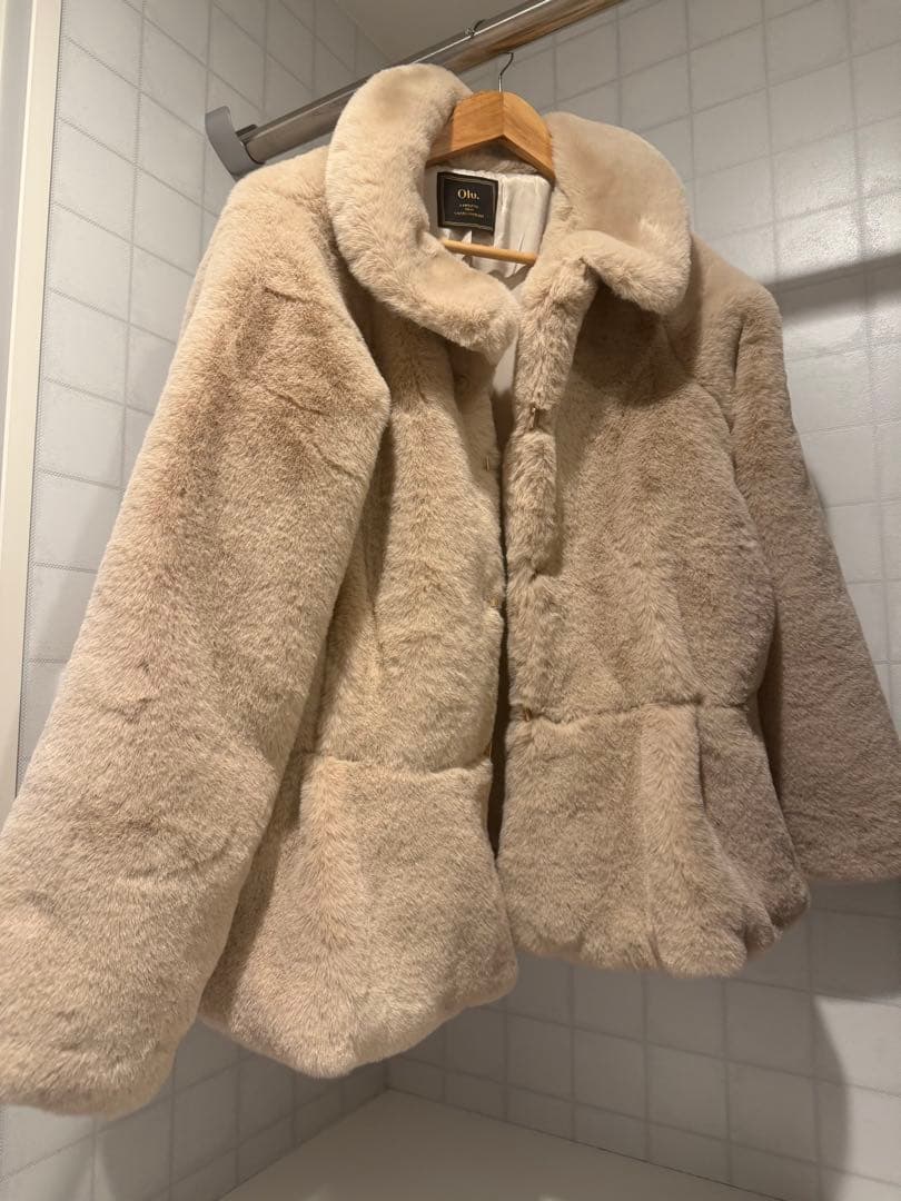 に*ん様 Olu. ベージュファーコート