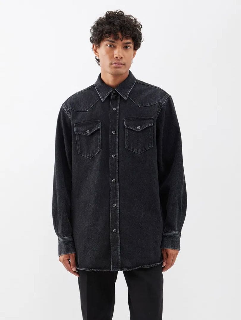 美品　acne studios ウエスタンシャツ　デニムシャツ　size44