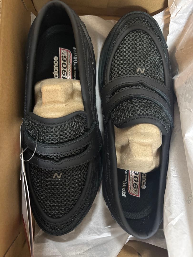 ニューバランス U1906 LAI 24cm ローファー ブラック 新品
