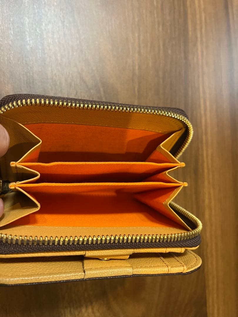 PORTER / DOUBLE WALLET ブラウン/オレンジ　完売品