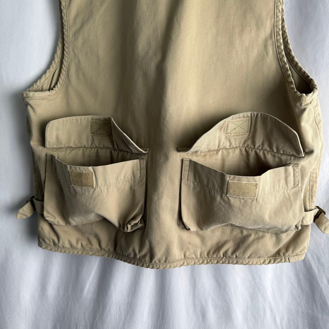 90s OLD GAP コットン サファリ ベスト M ベージュ