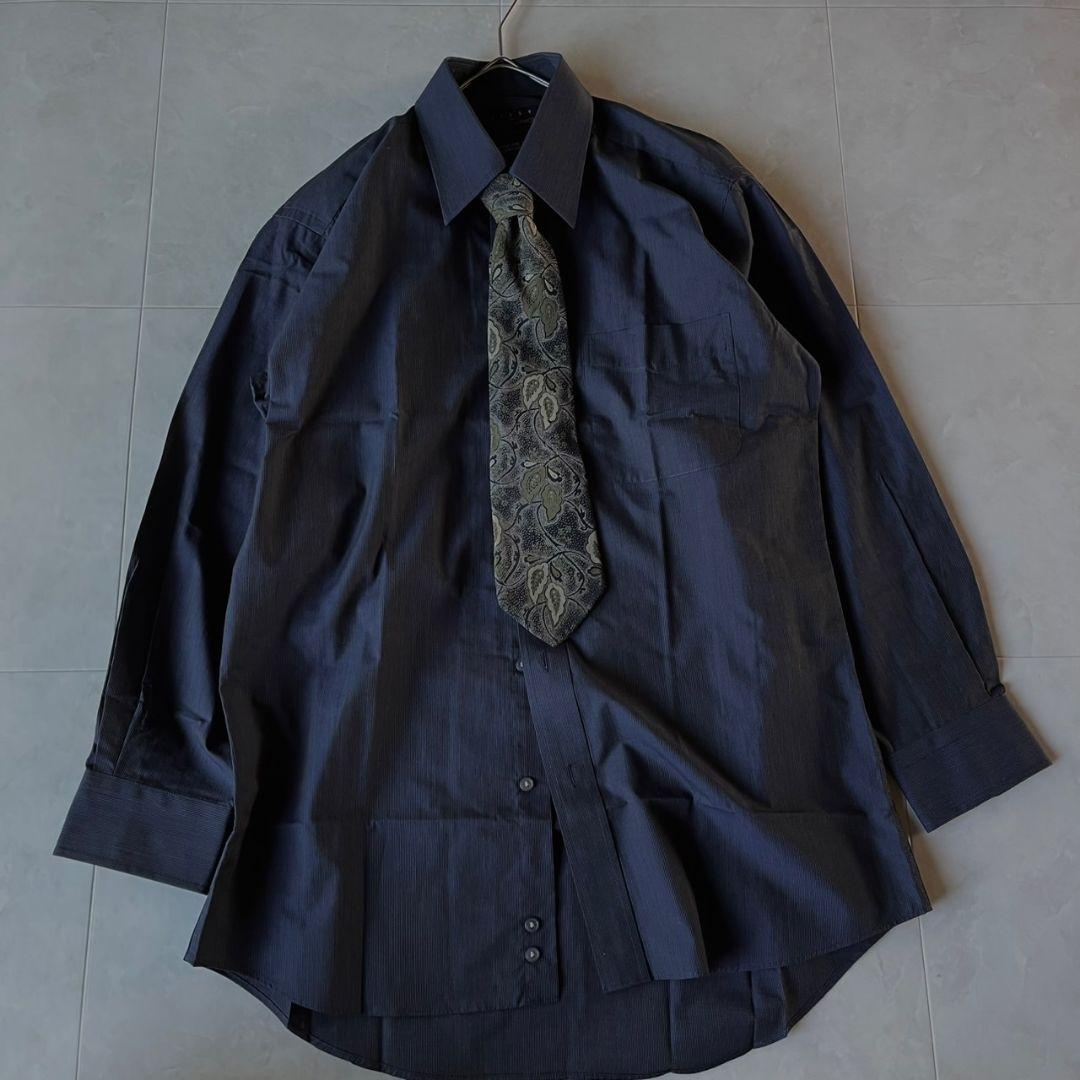 90s豪華5点セット ダブルスーツ ジョルジィオアルマーニネクタイ シャツピンズ