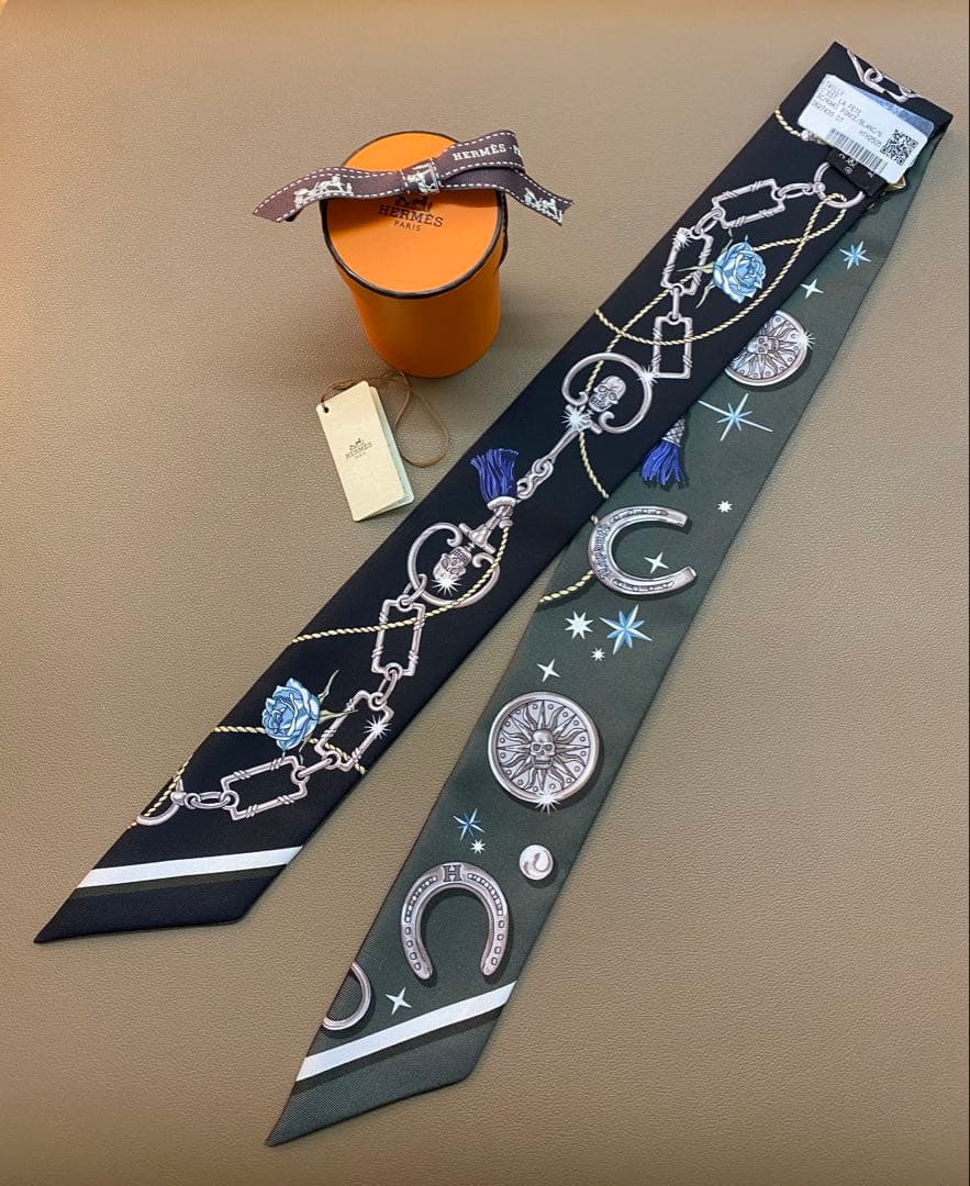 新品未使用エルメスツイリー Twilly セラフェット　カーキフォンセ　野村大輔