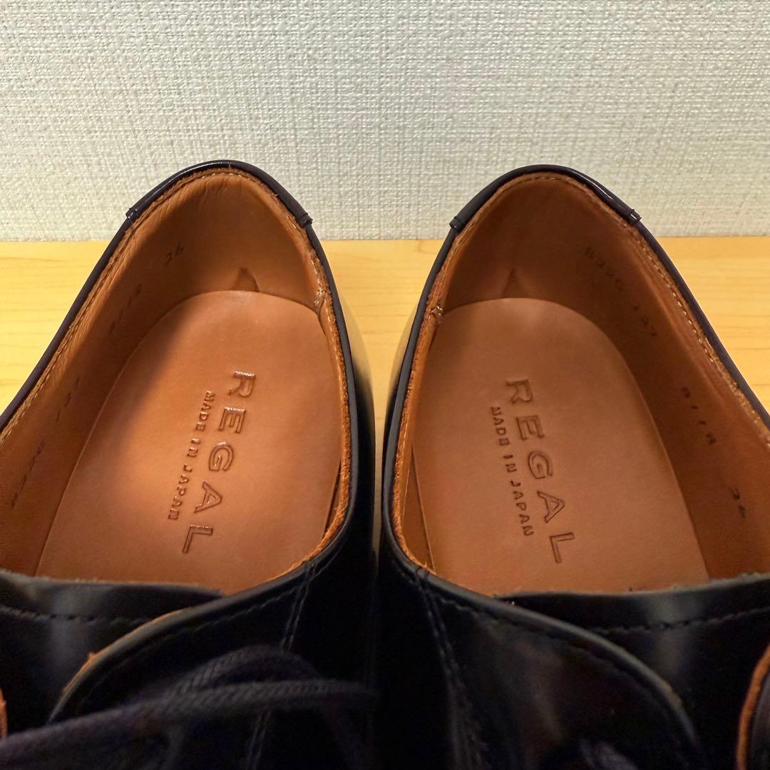 【美品】REGAL ストレートチップ ブラック 26.0cm 内羽根