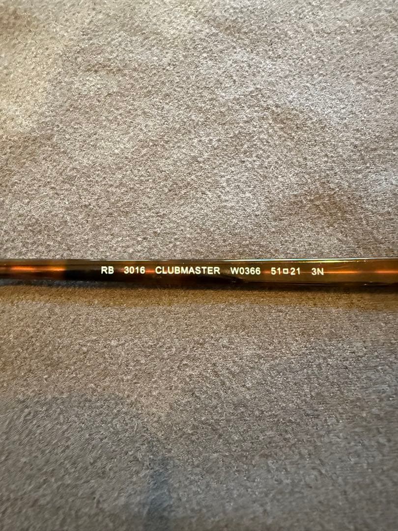 【試着のみ】Ray-Ban レイバン　クラブマスター　RB3016 W0366