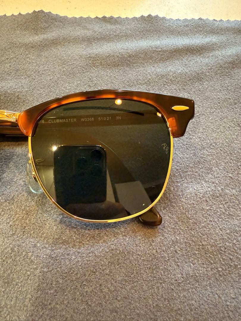 【試着のみ】Ray-Ban レイバン　クラブマスター　RB3016 W0366