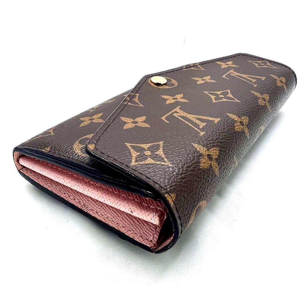 【現行型 極美品】 ルイヴィトン モノグラム 新型ポルトフォイユ サラ ローズ