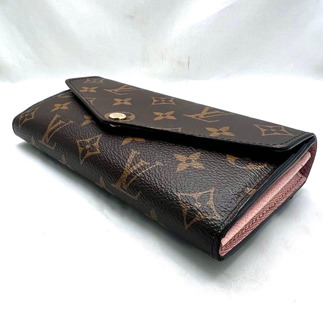 【現行型 極美品】 ルイヴィトン モノグラム 新型ポルトフォイユ サラ ローズ