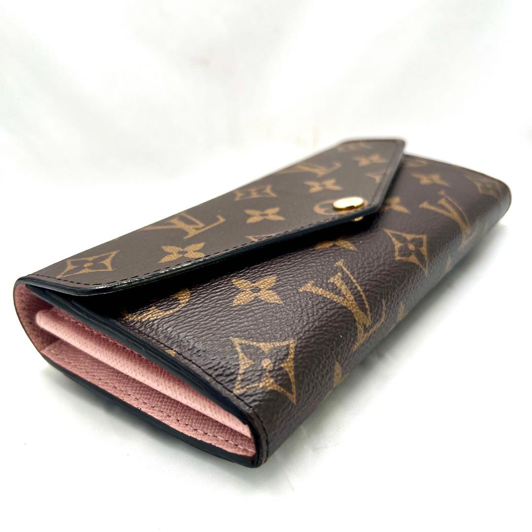 【現行型 極美品】 ルイヴィトン モノグラム 新型ポルトフォイユ サラ ローズ