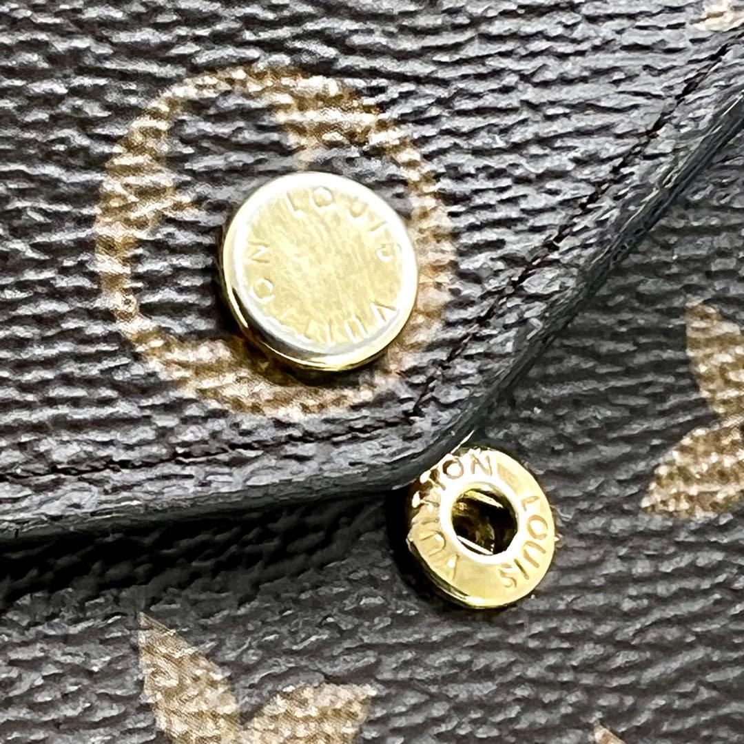 【現行型 極美品】 ルイヴィトン モノグラム 新型ポルトフォイユ サラ ローズ