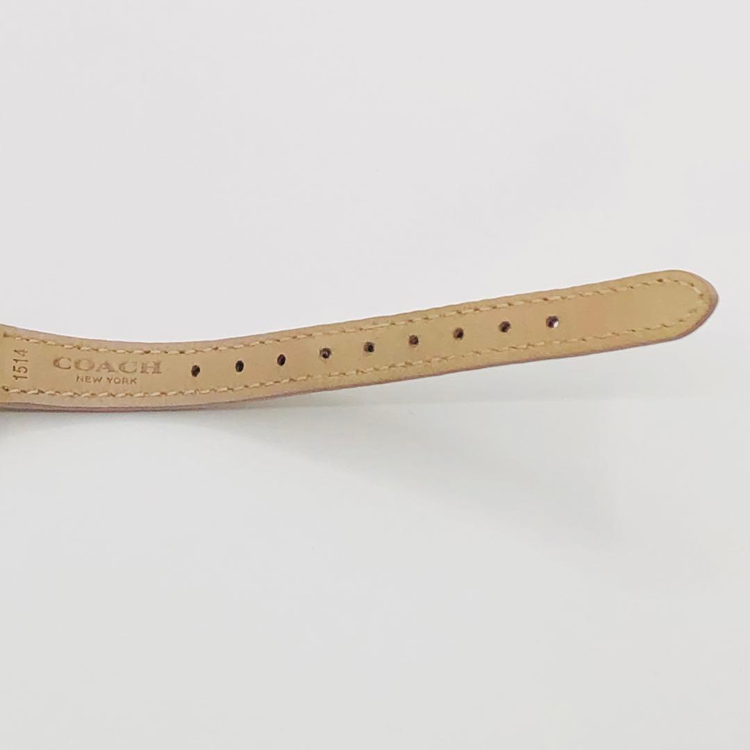 可動品　COACH 腕時計　 DELANCEY クォーツ　ピンク　レザー