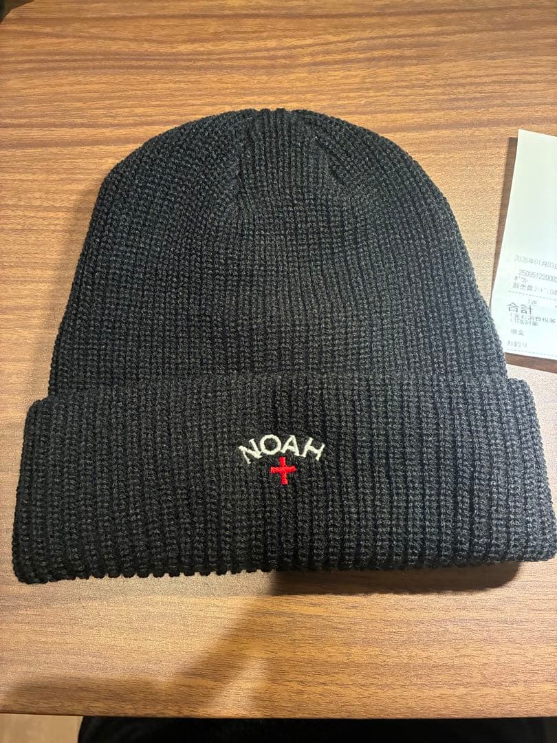 新品　NOAH ブラック ニット帽　ビーニー