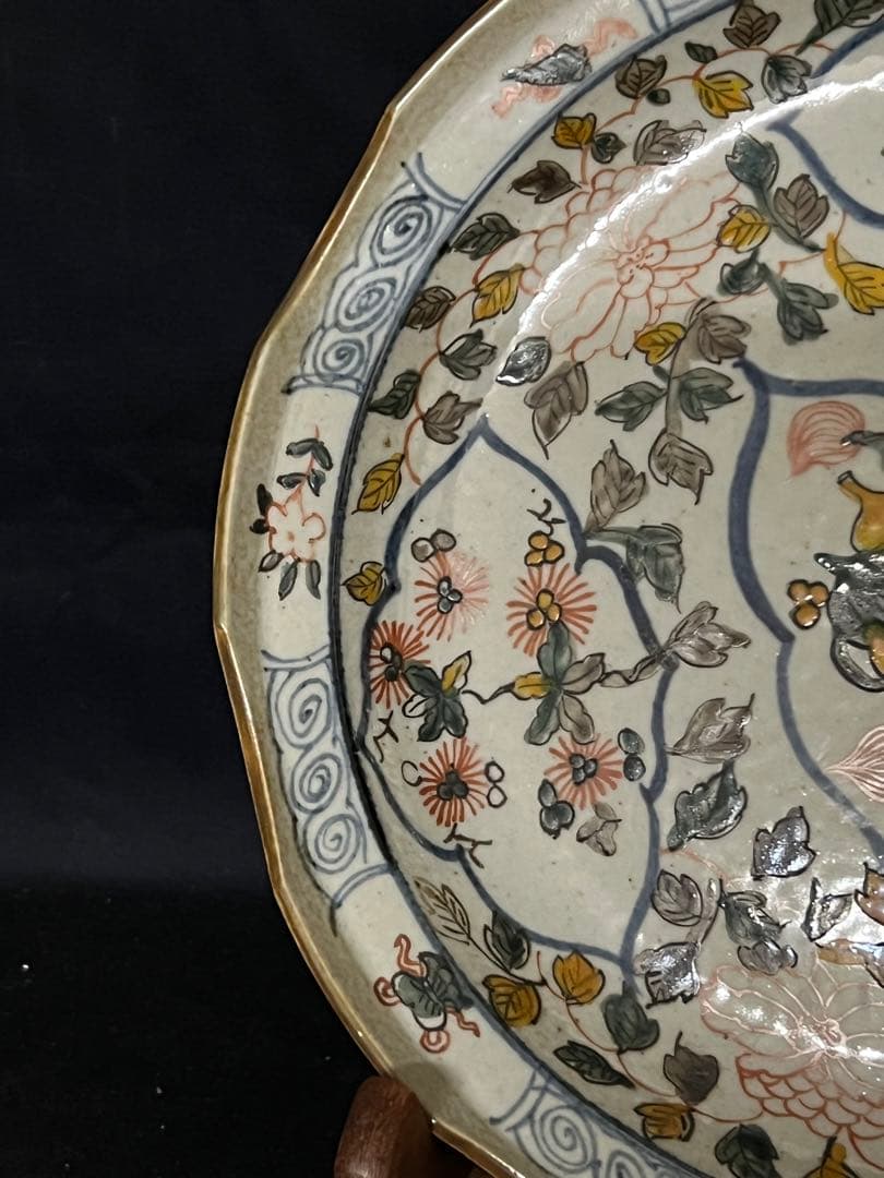 中国古美術　清時代釉裏紅龍文皿【天啟年製】在銘　F55-0