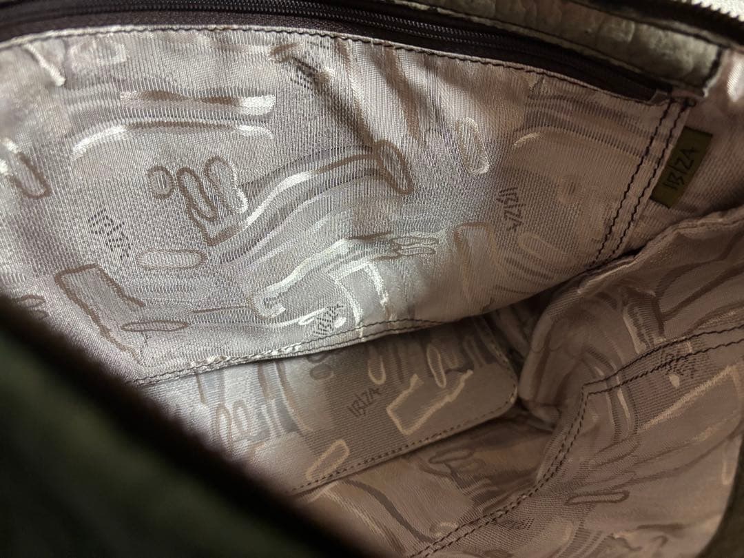 Ibiza イビザ　イビサ　ペッカリー　ショルダーバッグ　アップリケ