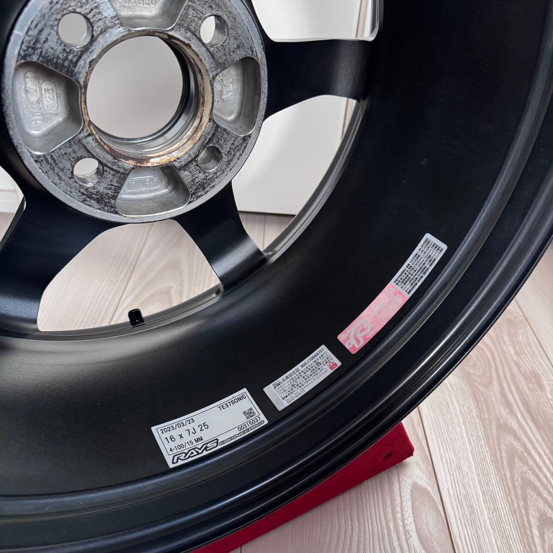 TE37 SONIC 16インチ 1本 ホイール RAYS