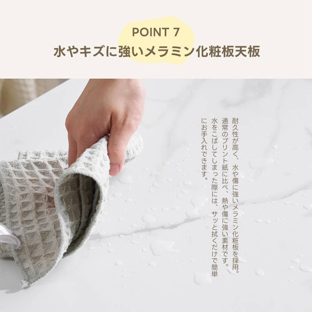 超人気！北欧大理石調 ネストテーブル 2点セット1台3役【ホワイト＋ゴールド】