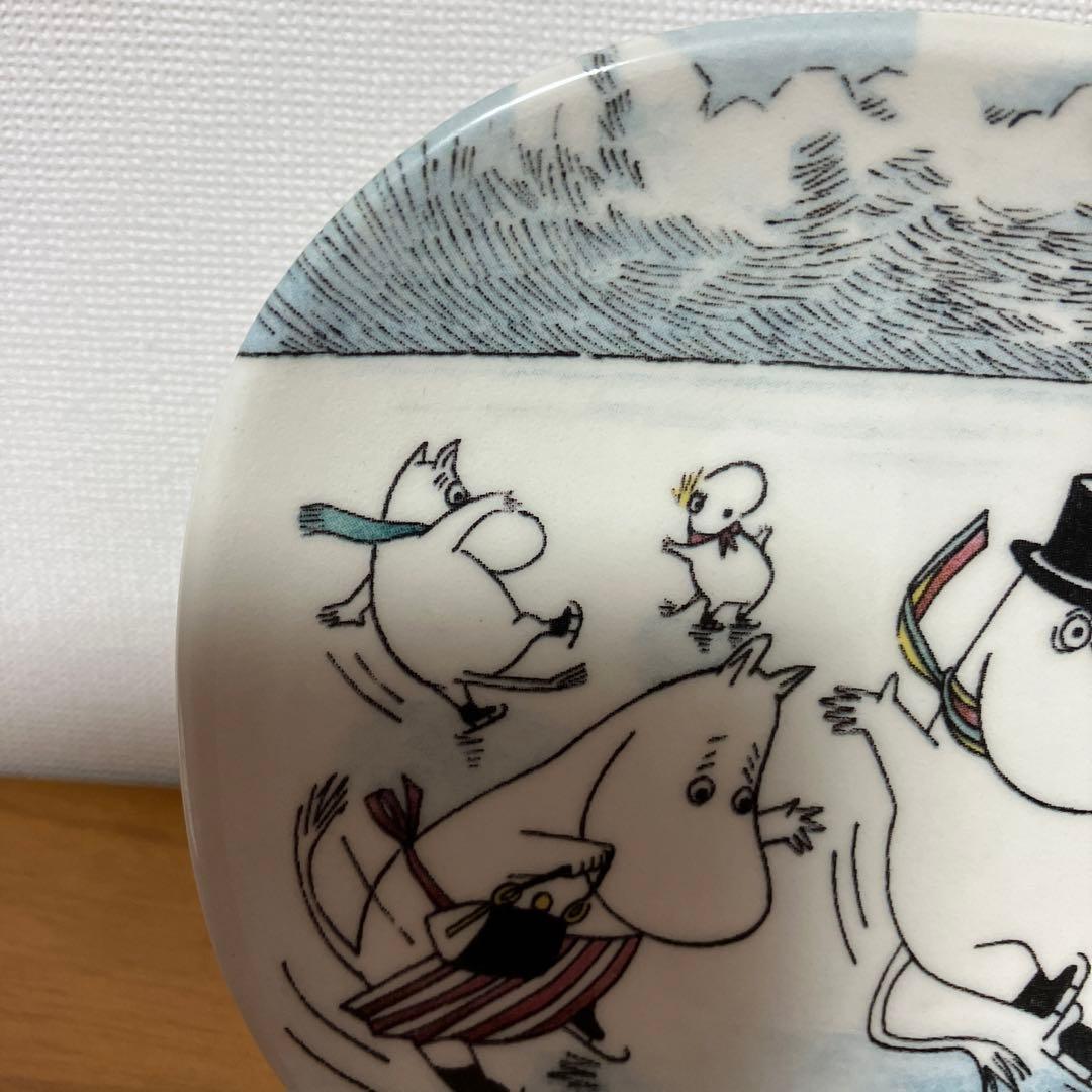 アラビア ムーミン ウォールプレート On Slippery Ice 美品