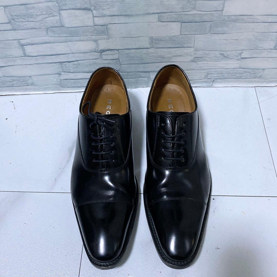 美品 REGAL ビジネスシューズ 315R ストレートチップ 本革 26 黒