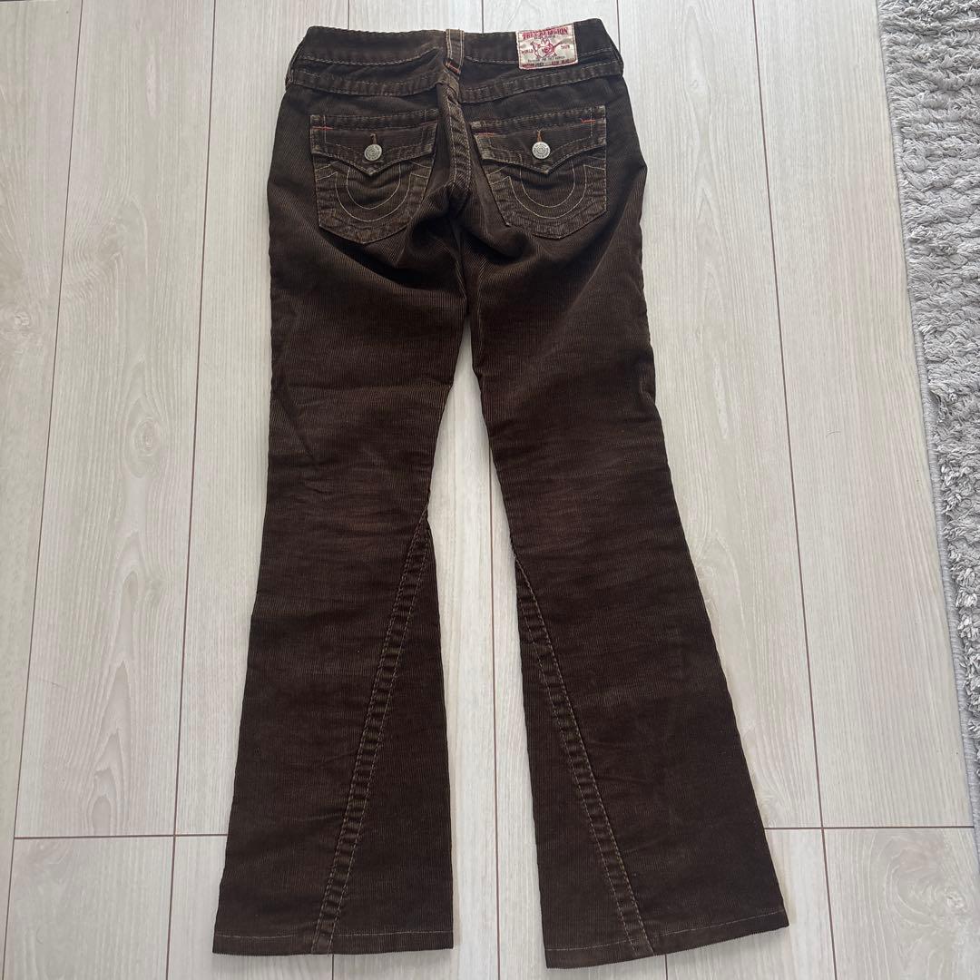 true religion フレアコーデュロイパンツ