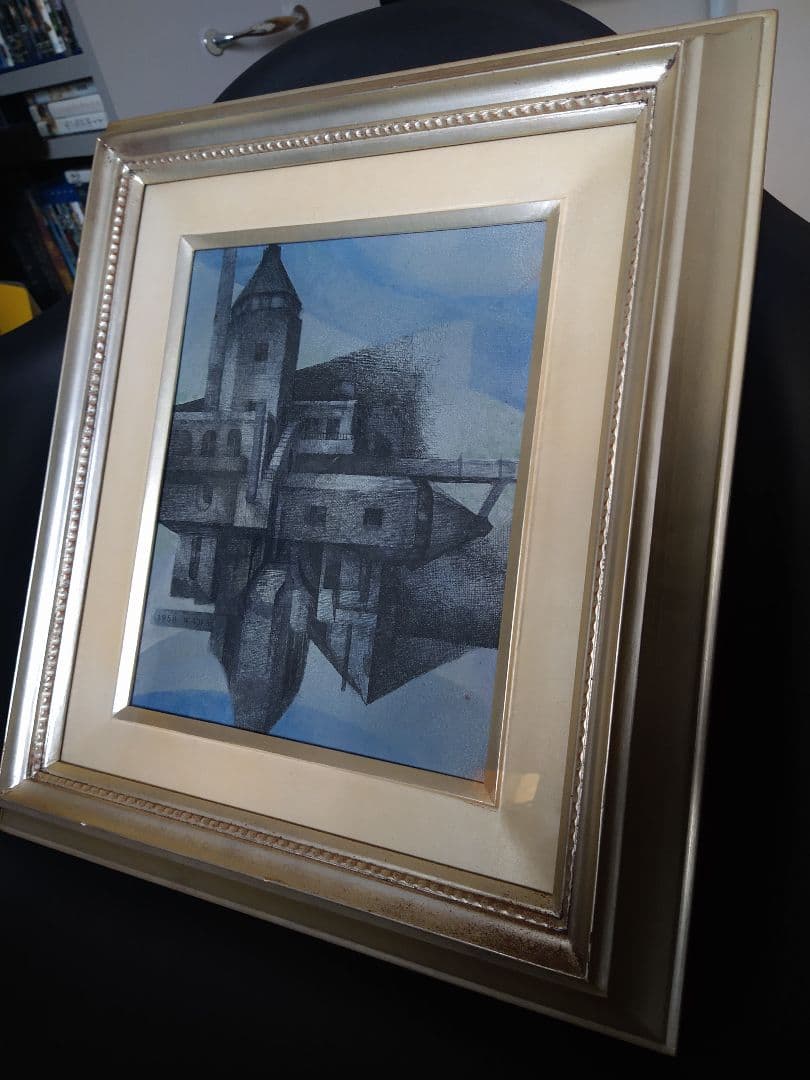 和田徹 ＷＡＤＡ　抽象画　原作 線描油絵作品　１９８５