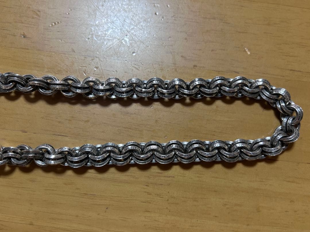 クロムハーツ 1クリップダブルBリング シルバーウォレットチェーン