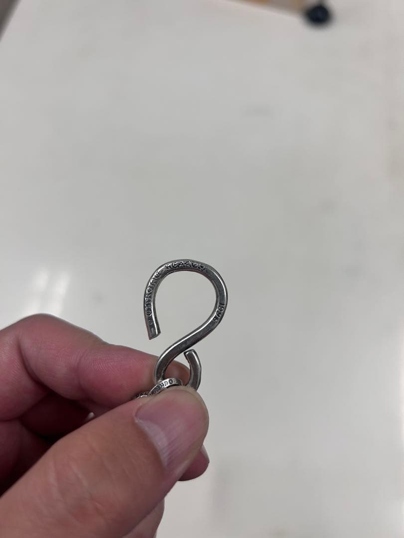 クロムハーツ 1クリップダブルBリング シルバーウォレットチェーン