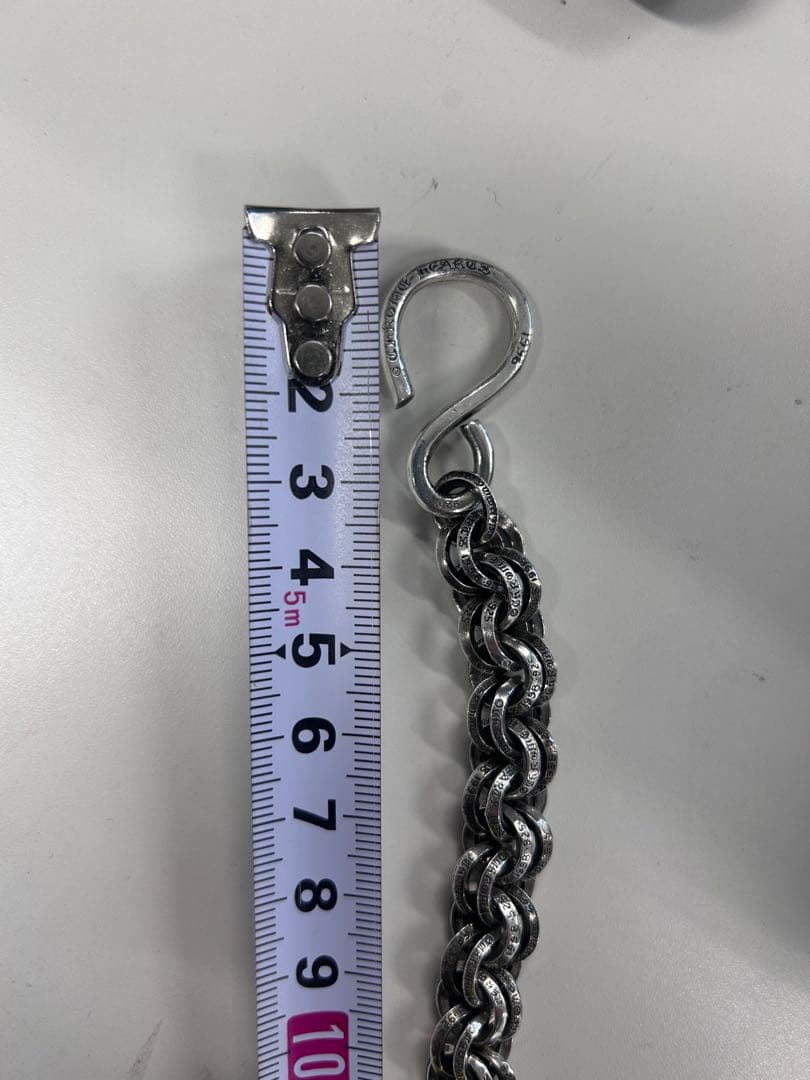 クロムハーツ 1クリップダブルBリング シルバーウォレットチェーン