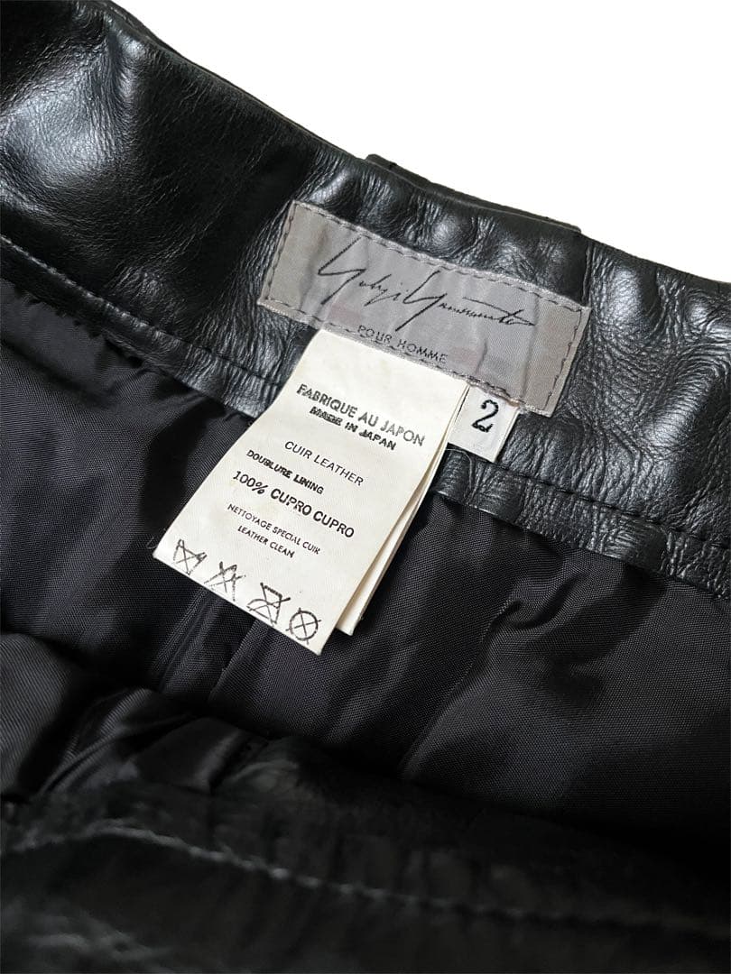 【超希少】00AW Yohji Yamamoto leather pants