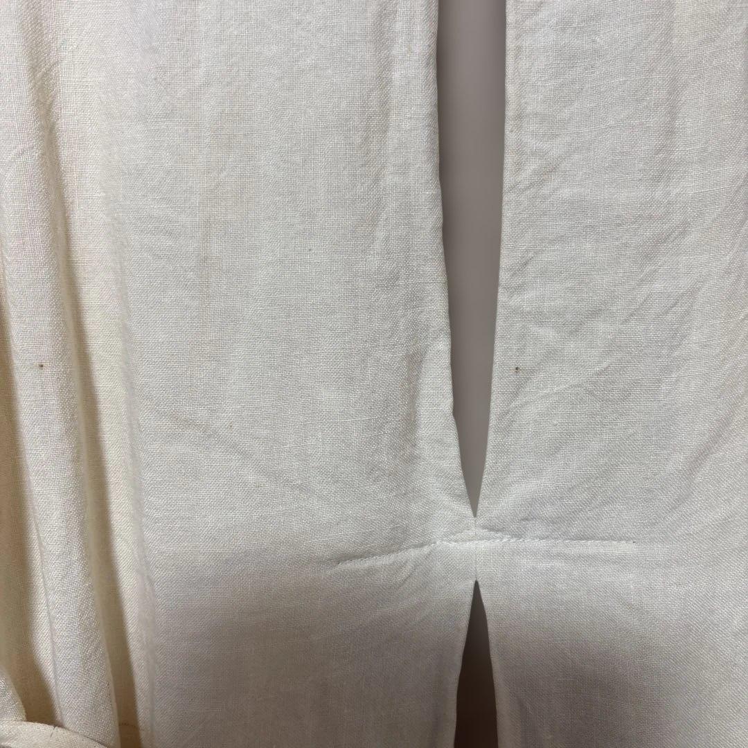 NAO 和田尚美さん麻の大人服　アイボリー✖️ベージュ　ロングコート